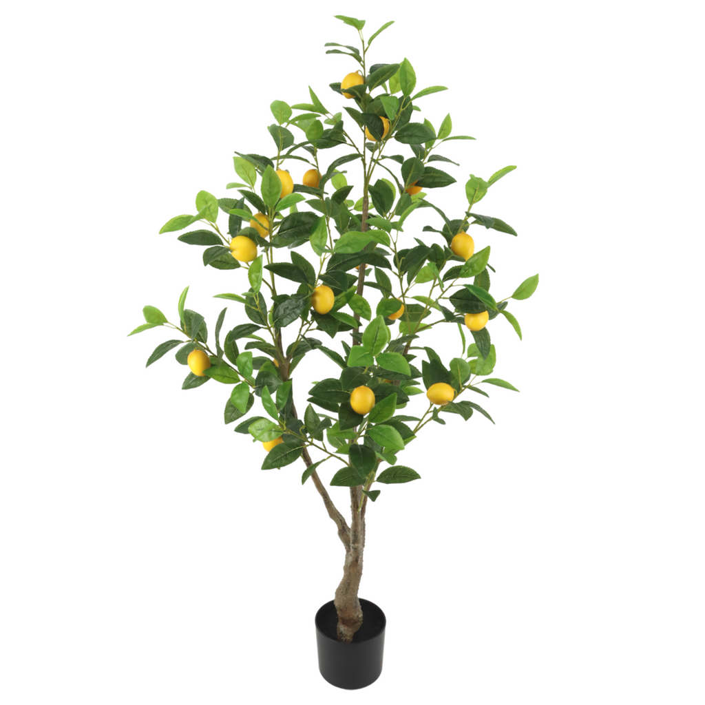 Kunst Citroenboom 130 cm, Groen Geel