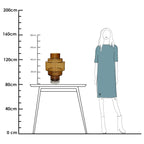 Kasai vaas cognac, mondgeblazen glas, Vase The World