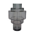 Kasai vaas grey, mondgeblazen glas in grijs, Vase The World