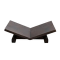 Vase The World boekenstandaard Wiggins walnut, houten book stand, 37 x 13 x 23 cm