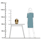 Artic vaas gold, goudkleurig glas, Vase The World