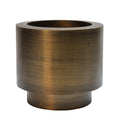Plantenpot Uyuni Aged Brass, Geborstelde Bronslook, Maten: Ø40 x H35 cm /of/ Ø60 x H35 cm /of/ Ø80 x H55 cm, Vase The World