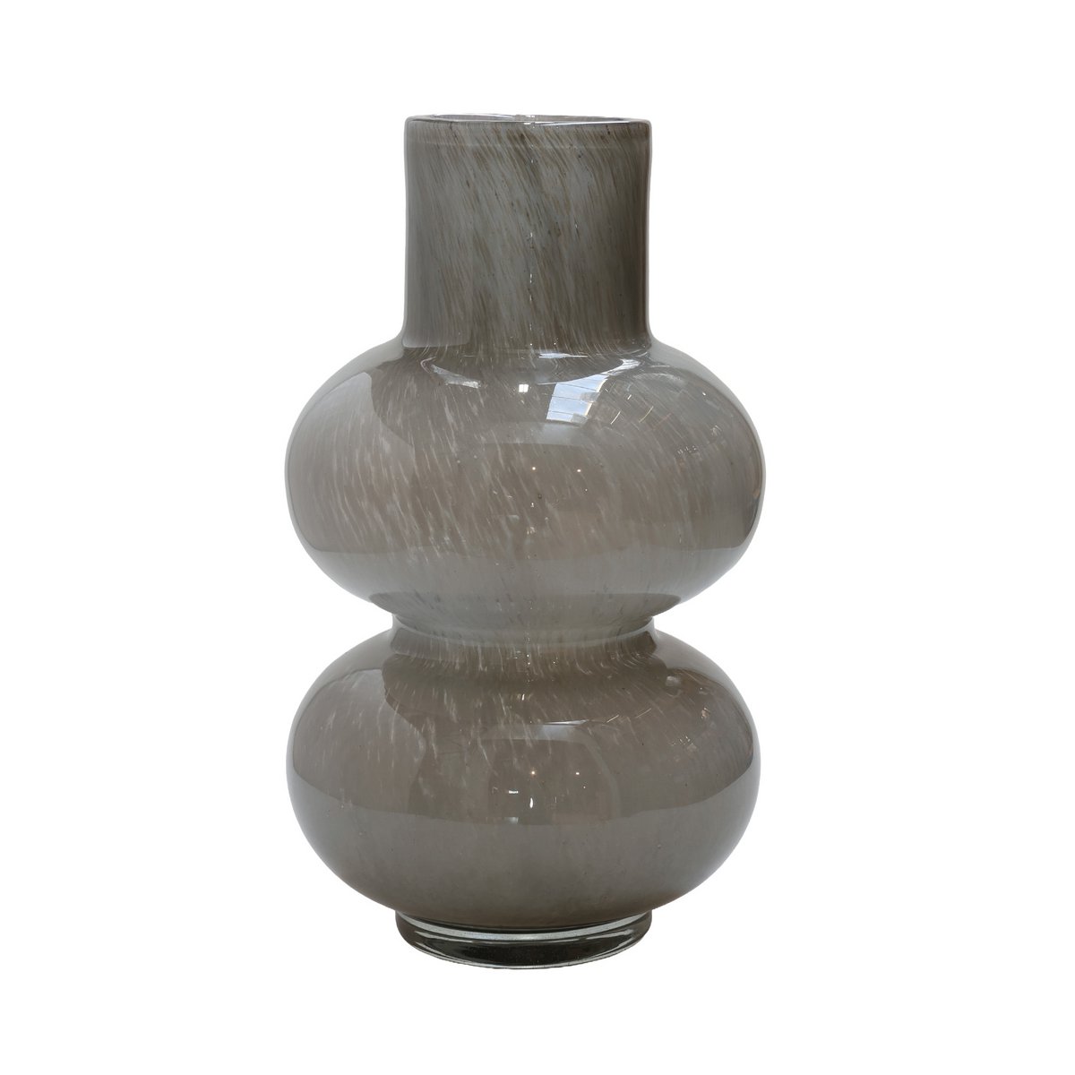 Alima Elite vaas, grijs glas met luchtbellen, Vase The World