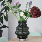 Maputo vaas grey, mondgeblazen glas, Vase The World