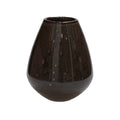Tasman Elite vaas S, H20 cm Ø18 cm, donkerbruin glas met luchtbellen, Vase The World