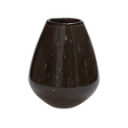Tasman Elite vaas S, H20 cm Ø18 cm, donkerbruin glas met luchtbellen, Vase The World