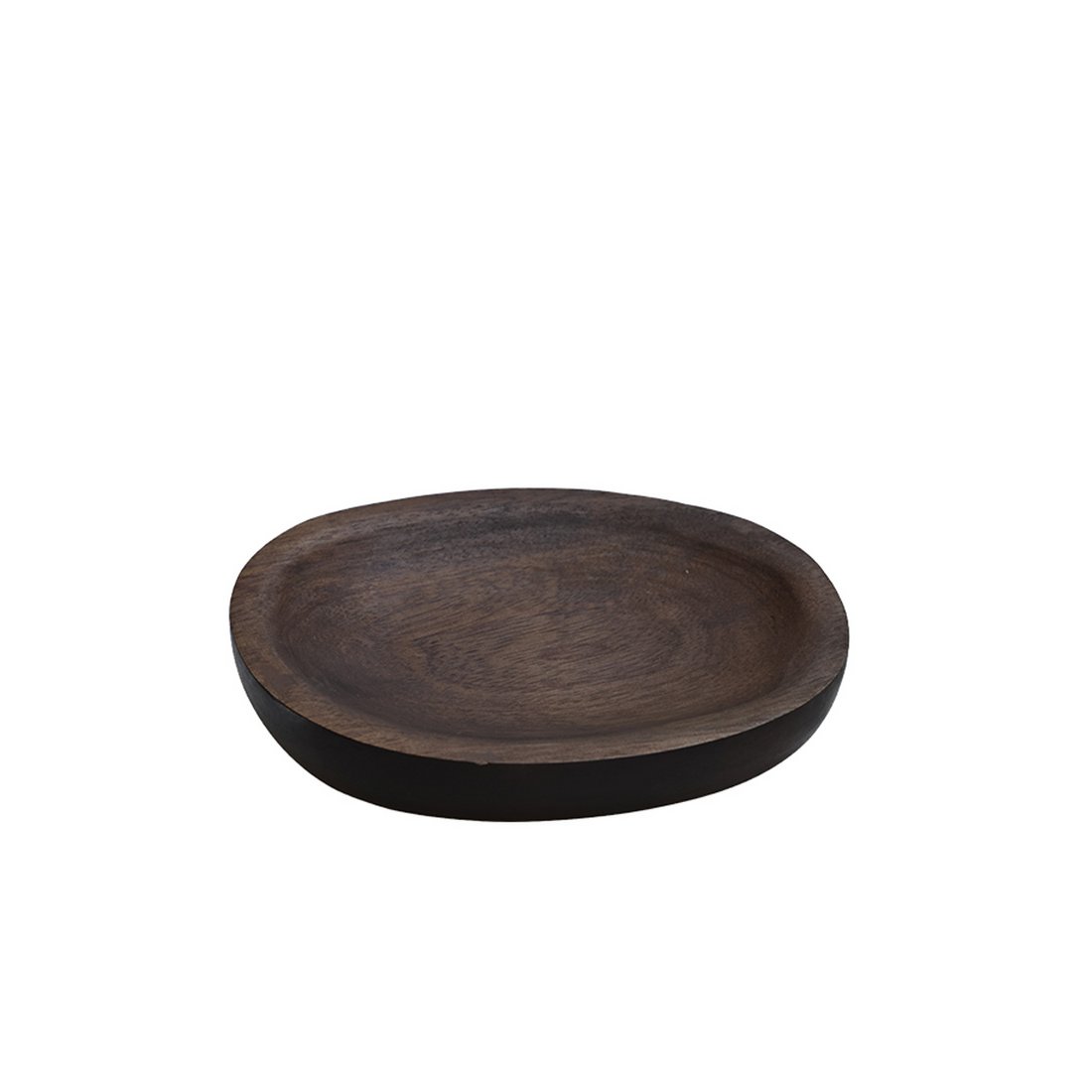 Vase The World dienblad Foster walnut, houten deco tray, Ø14 tot Ø24 cm (XS tot L)
