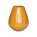 Tasman Elite vaas S, H20 cm Ø18 cm, geel glas met luchtbellen, Vase The World