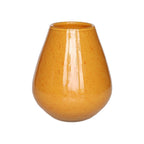 Tasman Elite vaas S, H20 cm Ø18 cm, geel glas met luchtbellen, Vase The World