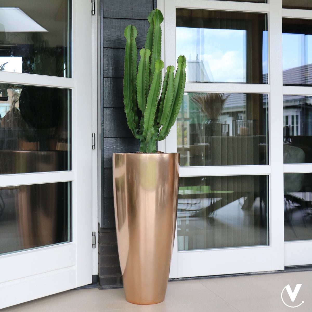 Plantenpot Kentucky Copper, Hoog Model, Vase The World