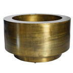Plantenpot Uyuni Aged Brass, Geborstelde Bronslook, Maten: Ø40 x H35 cm /of/ Ø60 x H35 cm /of/ Ø80 x H55 cm, Vase The World