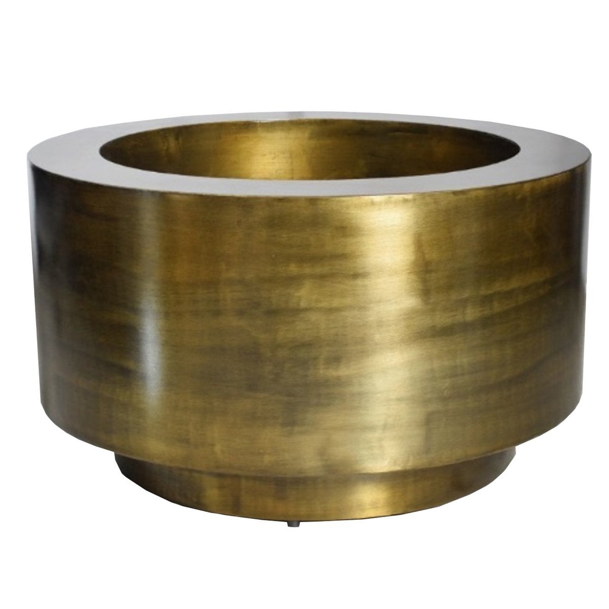 Plantenpot Uyuni Aged Brass, Geborstelde Bronslook, Maten: Ø40 x H35 cm /of/ Ø60 x H35 cm /of/ Ø80 x H55 cm, Vase The World