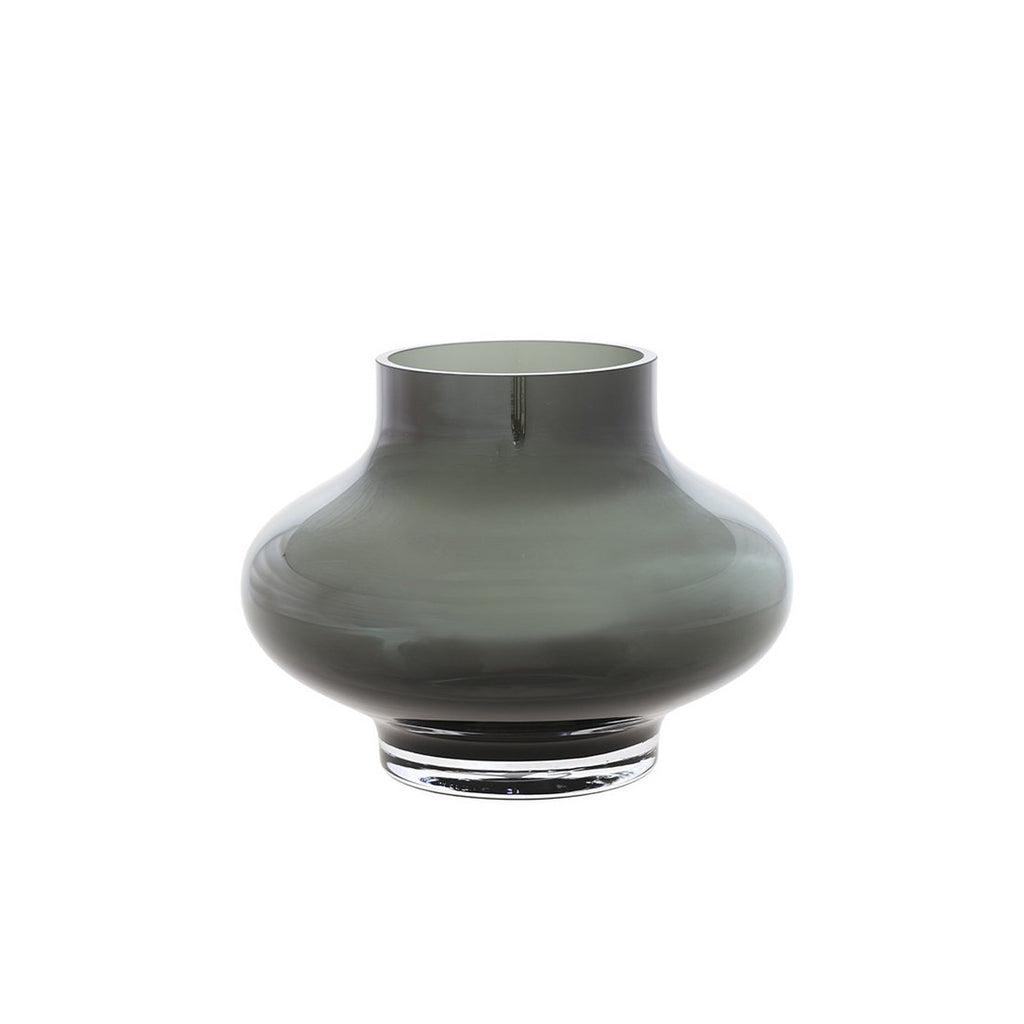 Ruvuma vaas grey, mondgeblazen glas, Vase The World