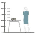 Vase The World waxinelichthouder Moho grey, glas, set van 2, Ø12,5 of Ø15,5 cm
