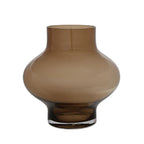 Ruvuma vaas taupe, mondgeblazen glas, Vase The World