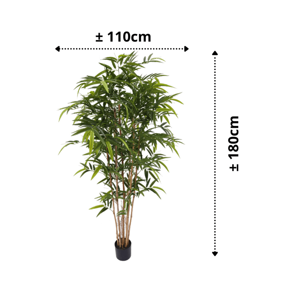 Bamboe Kunstplant 180 cm, Groen