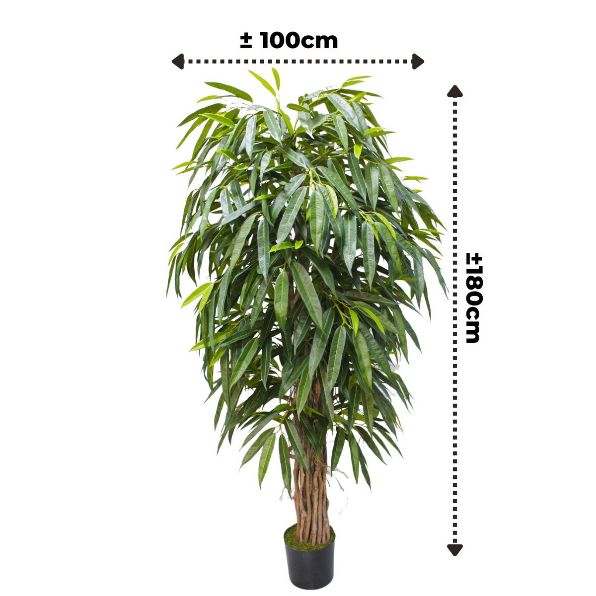 Longifolia Kunstplant 180 cm, Groen