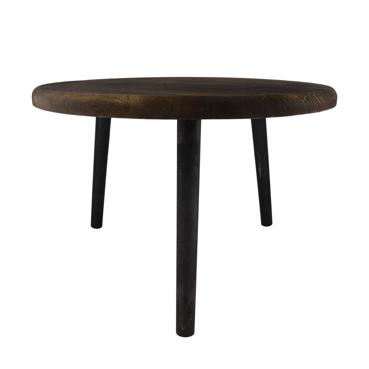 Bijzettafel rond van Paulowniahout, Ø58 x H38 cm