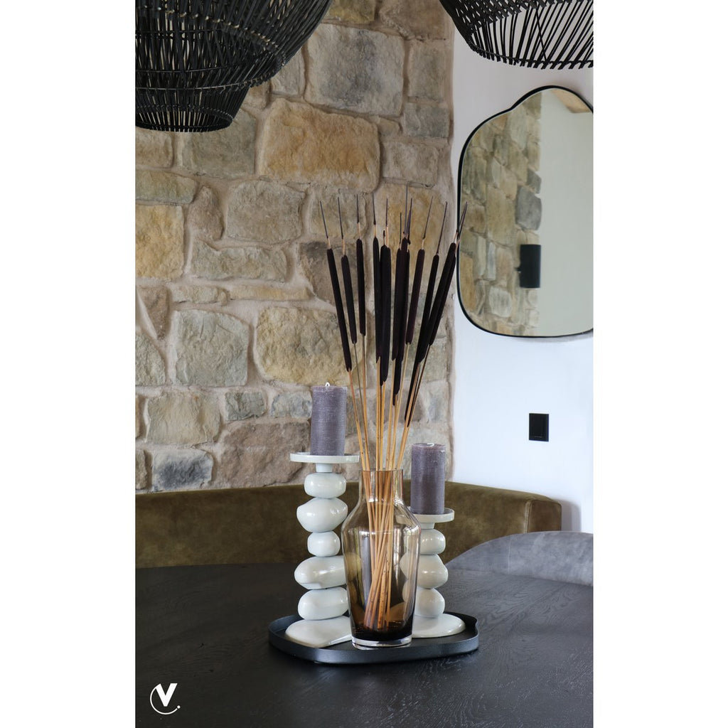 Vase The World dienblad Bariri black, metalen decoratie tray, 50 x 40 cm