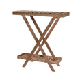 Plantenrek hout met 2 lagen, 70 x 28 x 75 cm