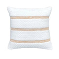 Linvera kussenhoes, wit met beige strepen, 45x45 cm of 50x50 cm, Urbane Hide