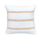 Linvera kussenhoes, wit met beige strepen, 45x45 cm of 50x50 cm, Urbane Hide