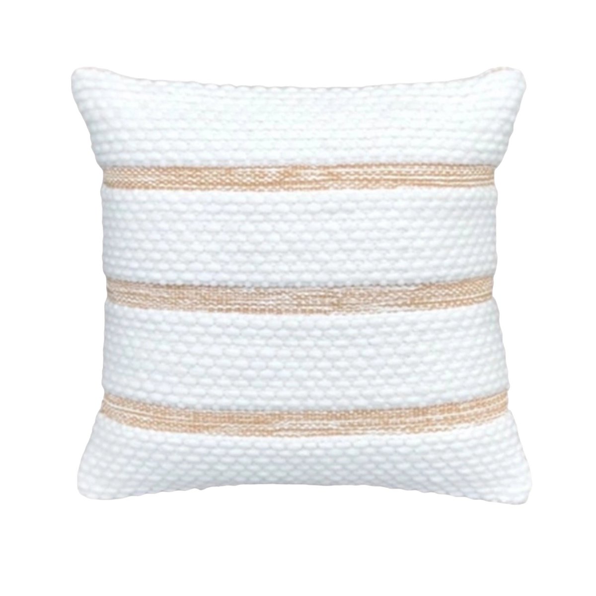 Linvera kussenhoes, wit met beige strepen, 45x45 cm of 50x50 cm, Urbane Hide