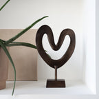 Vase The World ornament Casa Nova bronze, metalen decoratie object, 37 cm