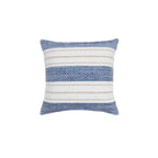 Bohara kussenhoes, blauw wit boho patroon, 45x45 cm of 50x50 cm, Urbane Hide