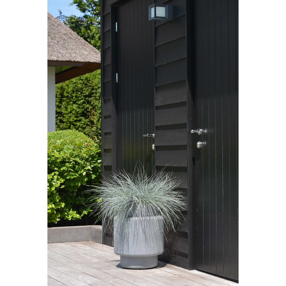 Pot Billund Grey, Fiberstone, 40xH50 cm /of/ 60xH70 cm, Vase The World