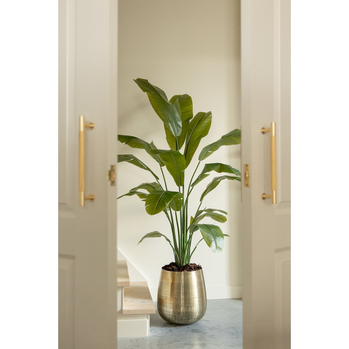 Strelitzia Kunstplant 180 cm Deluxe, Groen