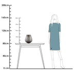 Tasman vaas grey, mondgeblazen glas, Vase The World