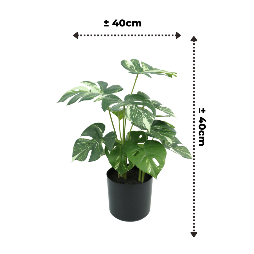 Monstera Kunstplant 40 cm, Groen