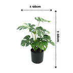 Monstera Kunstplant 40 cm, Groen
