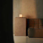 Zano lichtbruine draadloze tafellamp met batterij, dimbaar, Ø12 x 15 cm