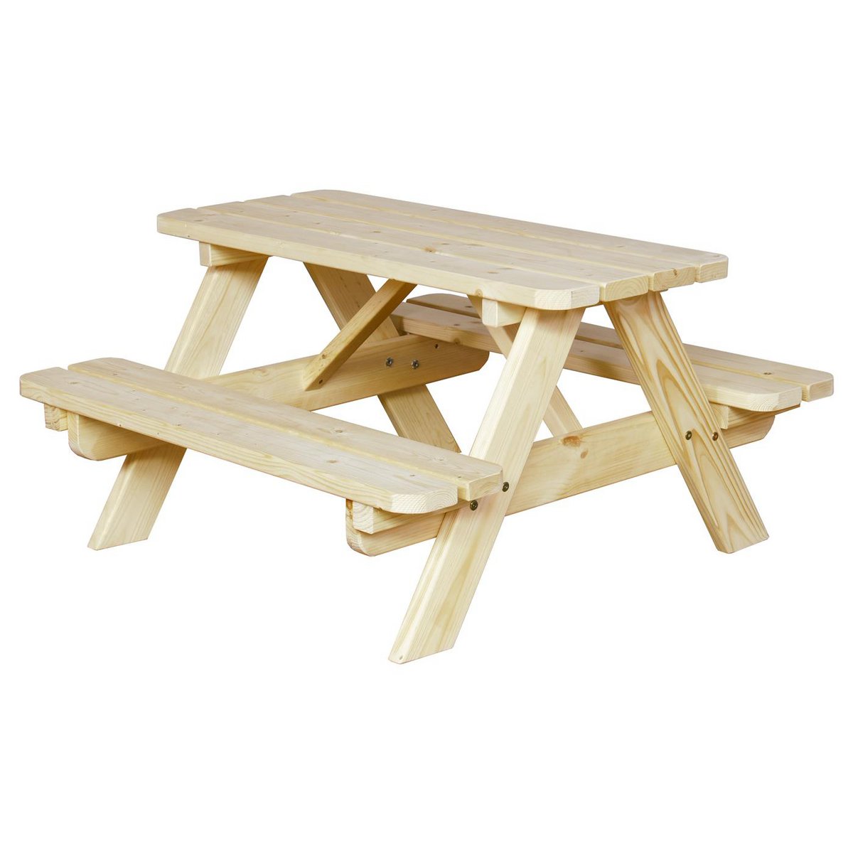 SenS Line Jimmy kinder picknickbank van grenenhout, H55 x 90 x 90 cm