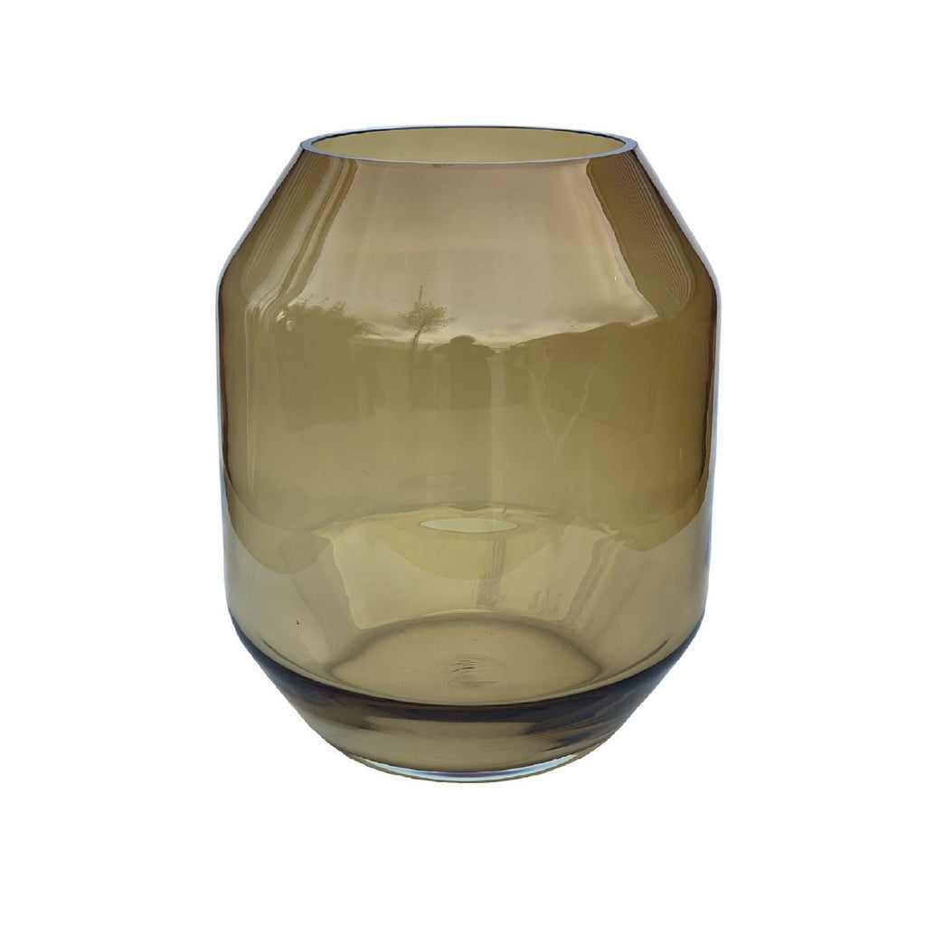 Sill vaas S Ø20 cm, cognac mondgeblazen glas, Vase The World