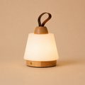 Liv lichtbruine oplaadbare lamp, snoerloos en dimbaar, Ø15 x 16 cm