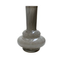 Bolombo Elite vaas, grijs glas met luchtbellen, Vase The World