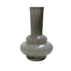 Bolombo Elite vaas, grijs glas met luchtbellen, Vase The World