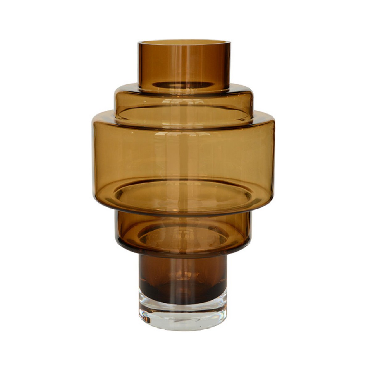 Kasai vaas cognac, mondgeblazen glas, Vase The World