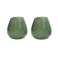 Vase The World waxinelichthouder Tasman Elite XS green, glas, set van 2, Ø12,5 x 11,5 cm
