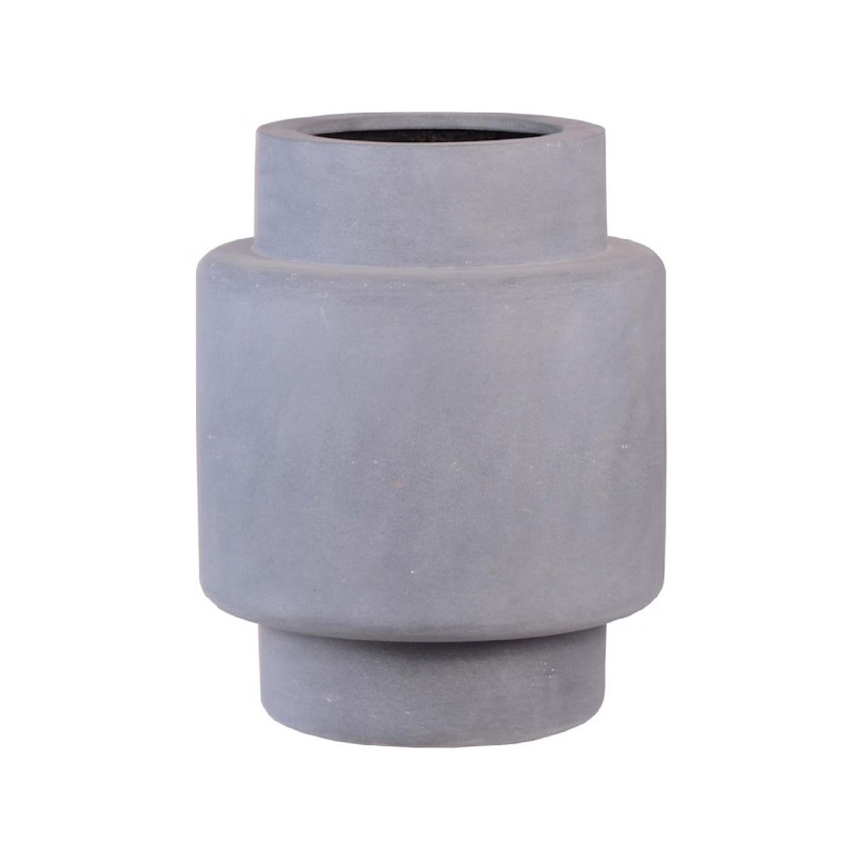Pot Billund Grey, Fiberstone, 40xH50 cm /of/ 60xH70 cm, Vase The World
