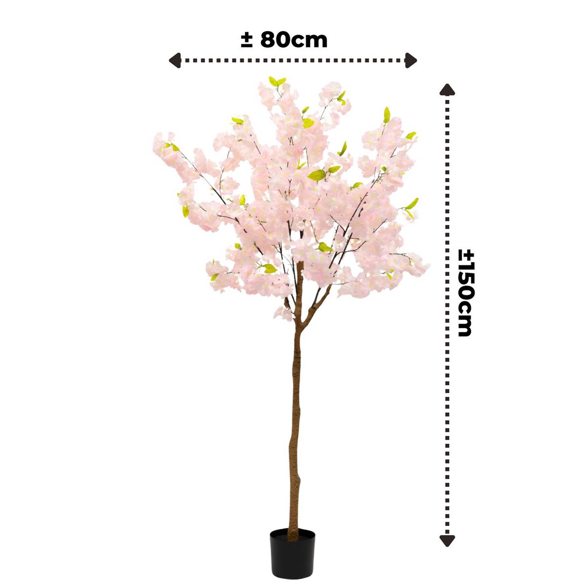 Kunst Kersenbloesem 150 cm, Roze