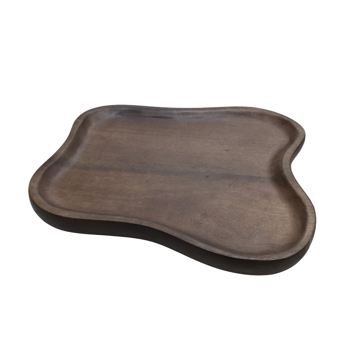 Vase The World houten woonaccessoire bruin, Ø35 x 35 cm Dienblad - Breckenridge walnut