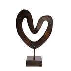 Vase The World ornament Casa Nova bronze, metalen decoratie object, 37 cm