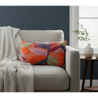 Verda kussenhoes 30x50 cm, getufte bladeren in multicolour katoen, Urbane Hide