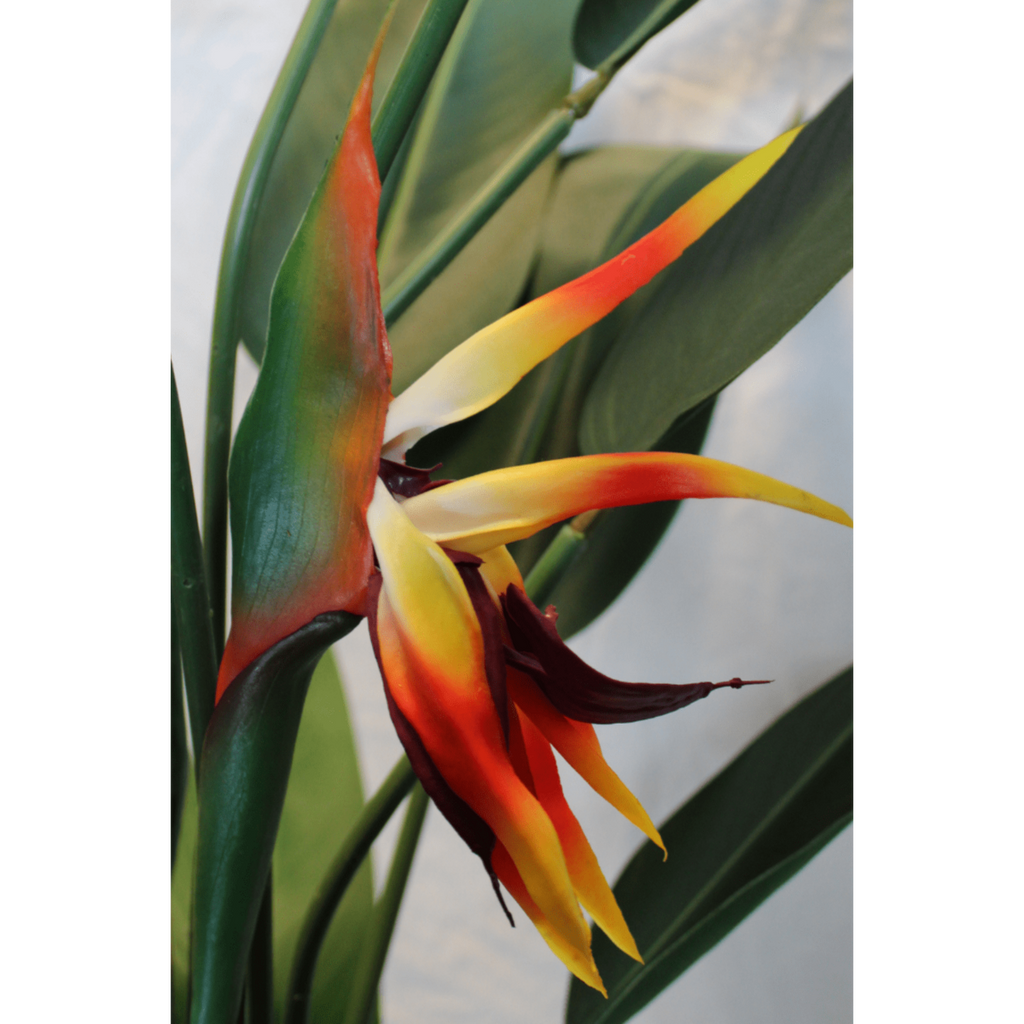 Strelitzia Kunstplant 110 cm, Met Bloem