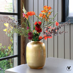 Artic vaas gold, goudkleurig glas, Vase The World
