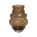 Maputo vaas taupe, mondgeblazen glas, Vase The World